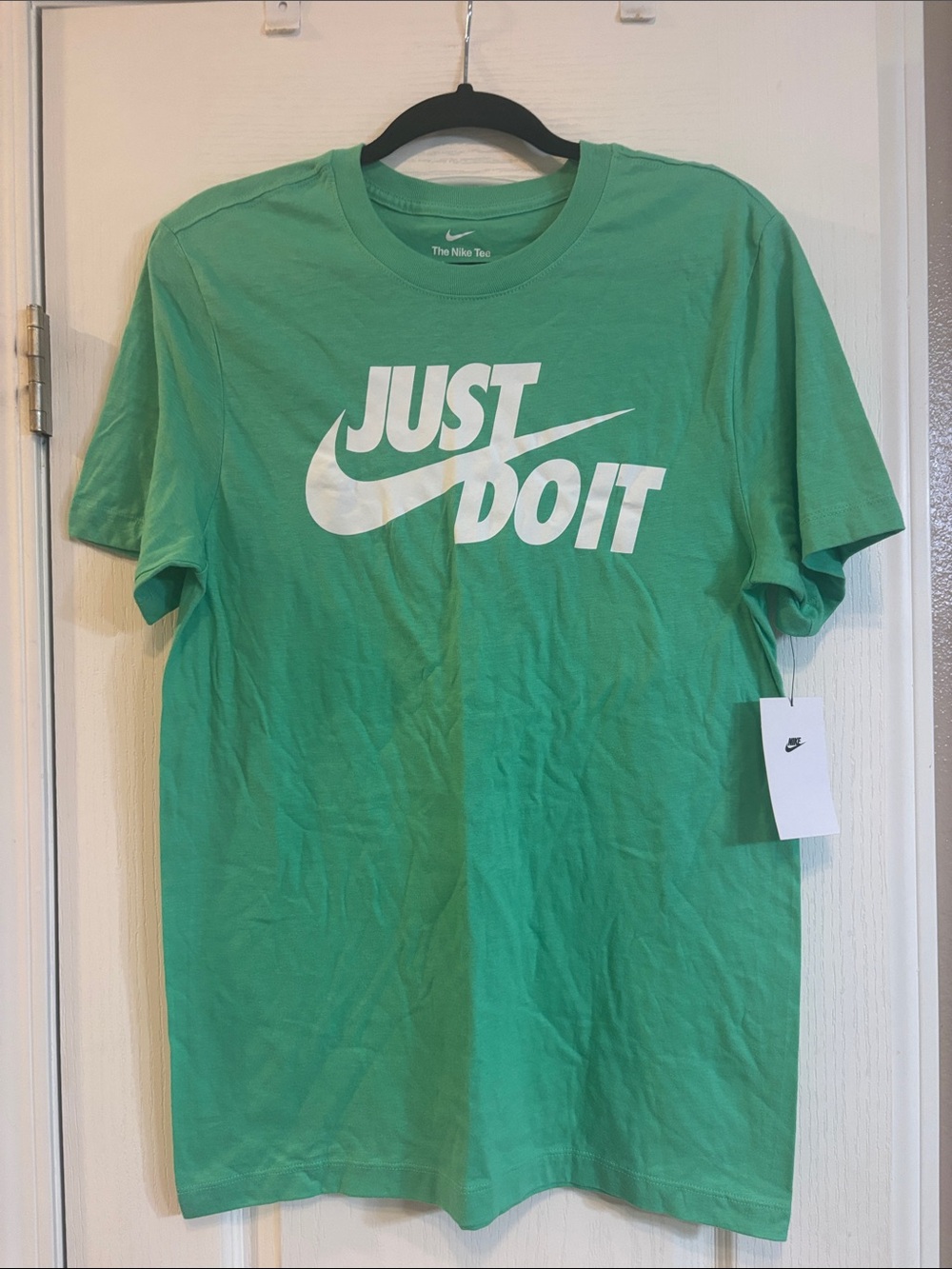 Nike Green 'Just Do It' Short Sleeve Crew T-Shirt